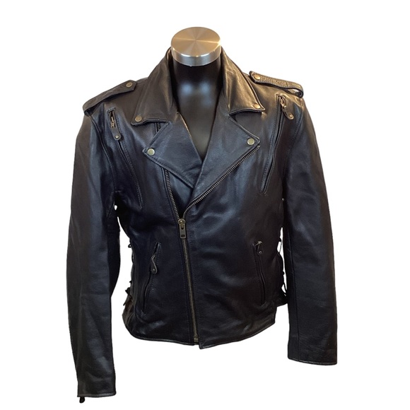 Xelement Classic Leather Motorcycle Jacket